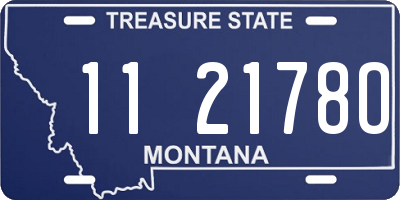 MT license plate 112178O