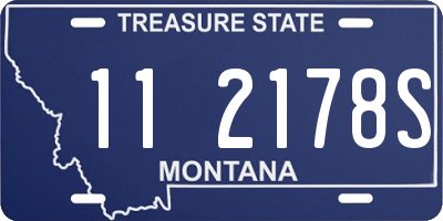 MT license plate 112178S