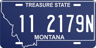 MT license plate 112179N