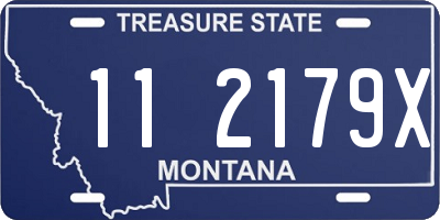 MT license plate 112179X