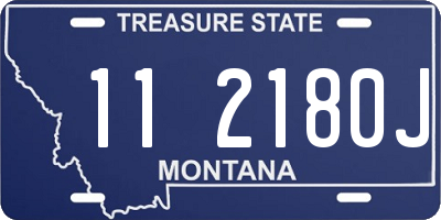 MT license plate 112180J