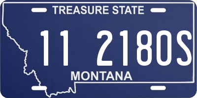MT license plate 112180S