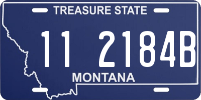 MT license plate 112184B