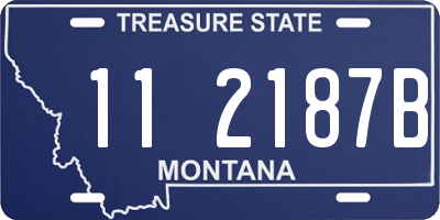 MT license plate 112187B