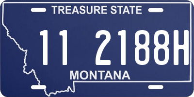 MT license plate 112188H