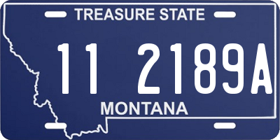 MT license plate 112189A