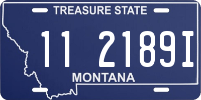 MT license plate 112189I