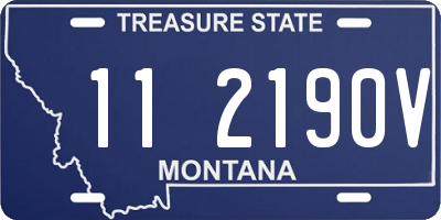 MT license plate 112190V