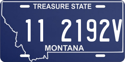 MT license plate 112192V