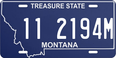 MT license plate 112194M