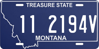 MT license plate 112194V