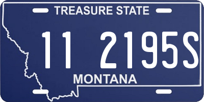 MT license plate 112195S