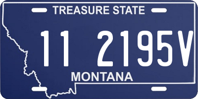 MT license plate 112195V