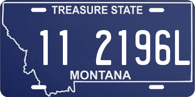 MT license plate 112196L