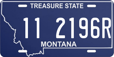 MT license plate 112196R