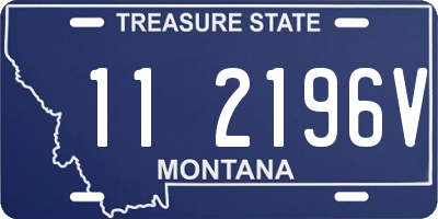 MT license plate 112196V