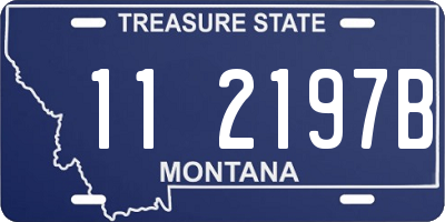 MT license plate 112197B