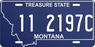 MT license plate 112197C