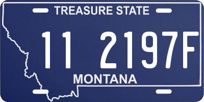 MT license plate 112197F