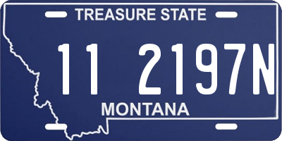 MT license plate 112197N