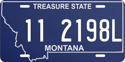 MT license plate 112198L