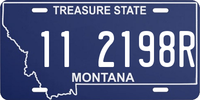 MT license plate 112198R