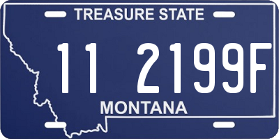 MT license plate 112199F