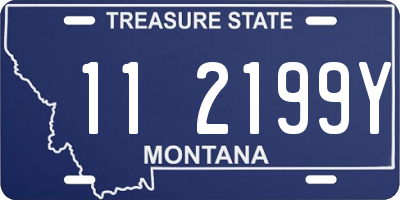 MT license plate 112199Y