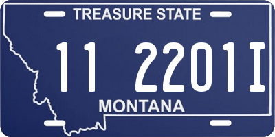 MT license plate 112201I