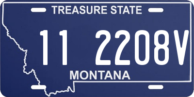 MT license plate 112208V