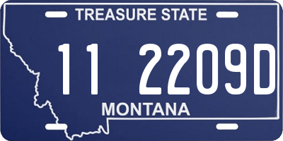 MT license plate 112209D