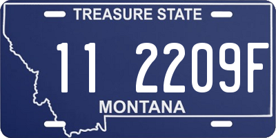 MT license plate 112209F