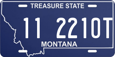 MT license plate 112210T