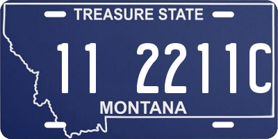 MT license plate 112211C