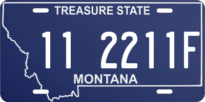 MT license plate 112211F