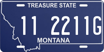 MT license plate 112211G