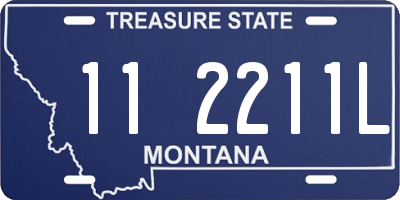 MT license plate 112211L