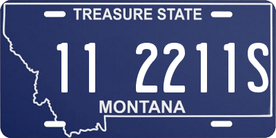 MT license plate 112211S