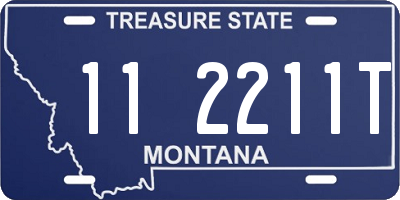 MT license plate 112211T