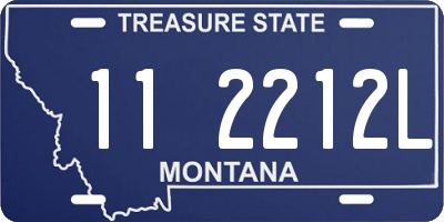 MT license plate 112212L