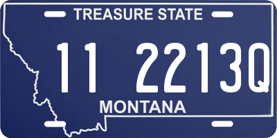 MT license plate 112213Q