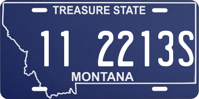 MT license plate 112213S