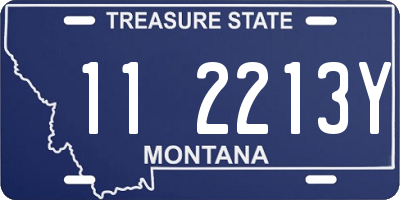MT license plate 112213Y