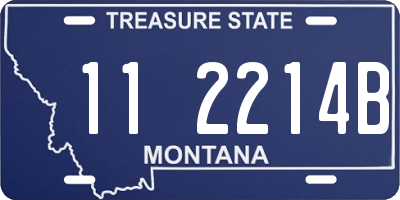 MT license plate 112214B