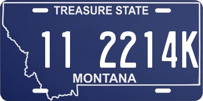 MT license plate 112214K