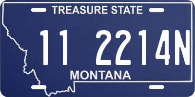 MT license plate 112214N
