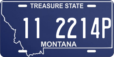 MT license plate 112214P
