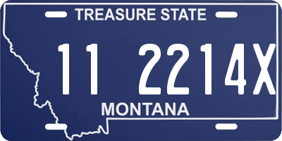 MT license plate 112214X