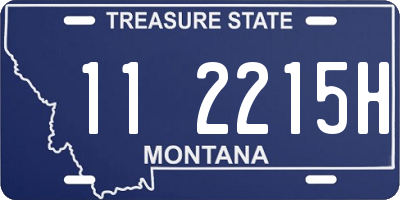MT license plate 112215H