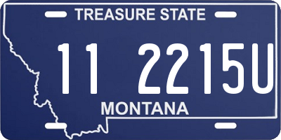 MT license plate 112215U